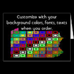 Pennsylvania Customize card how you want it cards