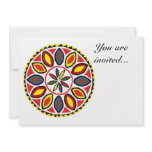 Pennsylvania-Dutch Daddy Good Luck Hex Invitation
