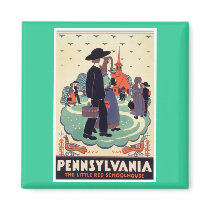 Pennsylvania Dutch Vintage Art Magnet