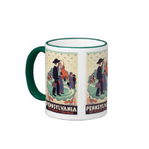 Pennsylvania Dutch Vintage Art Mug