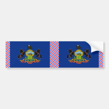Pennsylvania Flag Bumper Sticker