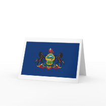 Pennsylvania Flag Greeting Card by FlagTshirts Pennsylvania Flag Greeting Card