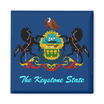 Pennsylvania Flag Magnet by deesbasenjis Pennsylvania Flag Magnet