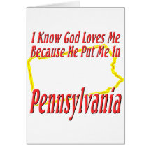 Pennsylvania - God Loves Me Cards