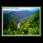 Pennsylvania Grand Canyon in summer postcards