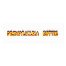pennsylvania hottie fire and flames business cards