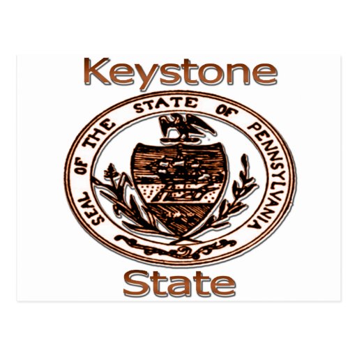 Pennsylvania Keystone State Seal Postcard | Zazzle