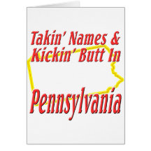 Pennsylvania - Kickin' Butt Greeting Card