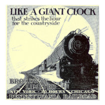 Pennsylvania Railroad Broadway Limited 1929 posters