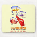 Pennsylvania Railroad Broadway Limited Streamliner mousepads