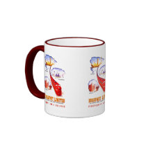 Pennsylvania Railroad Broadway Limited Streamliner mugs