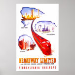 Pennsylvania Railroad Broadway Limited Streamliner Print