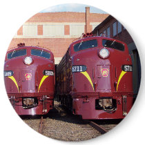 Pennsylvania Railroad E-8a,s (JTFS) 5809 and 5811 buttons