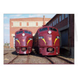 Pennsylvania Railroad E-8a,s (JTFS) 5809 and 5811 Greeting Cards