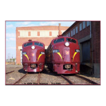 Pennsylvania Railroad E-8a,s (JTFS) 5809 and 5811 posters