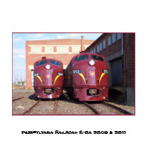 Pennsylvania Railroad E-8a,s (JTFS) 5809 and 5811 t-shirts