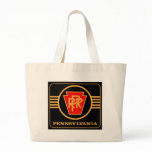 Pennsylvania Railroad Keystone, Black &amp; Gold Bag