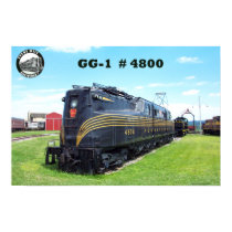 Pennsylvania Railroad Locomotive GG-1 #4800 -2- posters