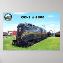 Pennsylvania Railroad Locomotive GG-1 #4800 -2- Print
