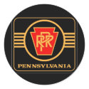 Pennsylvania Railroad Logo, Black & Gold stickers by stanrail Pennsylvania Railroad Logo, Black & Gold stickers