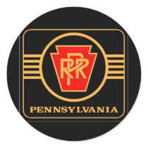 Pennsylvania Railroad Logo, Black & Gold stickers by stanrail Pennsylvania Railroad Logo, Black & Gold stickers
