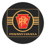 Pennsylvania Railroad Logo, Black & Gold stickers