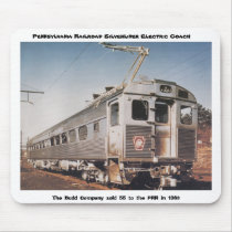 Pennsylvania Railroad Silverliner Electric Coach mousepads