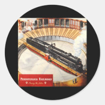 Pennsylvania Railroad Steam Turbine Sticker