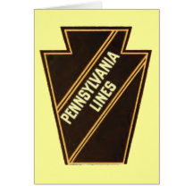 Pennsylvania Railroad Vintage Logo Notecard