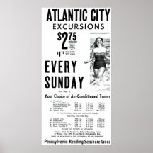 Pennsylvania-Reading Seashore Lines 1962 Poster