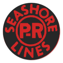 Pennsylvania-Reading Seashore Lines Logo Round Sticker