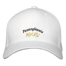 Pennsylvania, ROCKS!-Embroidered Hat embroidered hats by pammys Pennsylvania, ROCKS!-Embroidered Hat embroidered hats