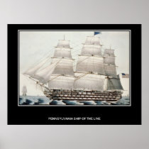Pennsylvania Ship of the Line Posters