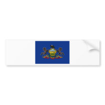 Pennsylvania State Flag Bumper Sticker