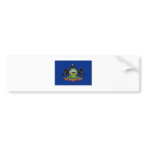 Pennsylvania State Flag Bumper Sticker
