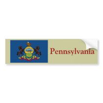 Pennsylvania State Flag bumper stickers by TheFlagStore Pennsylvania State Flag bumper stickers