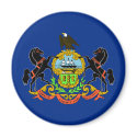 Pennsylvania State Flag magnets by 1791dotus Pennsylvania State Flag magnets
