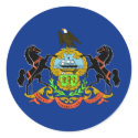 Pennsylvania State Flag stickers by 1791dotus Pennsylvania State Flag stickers