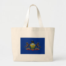 Pennsylvania State Flag Tote Bag