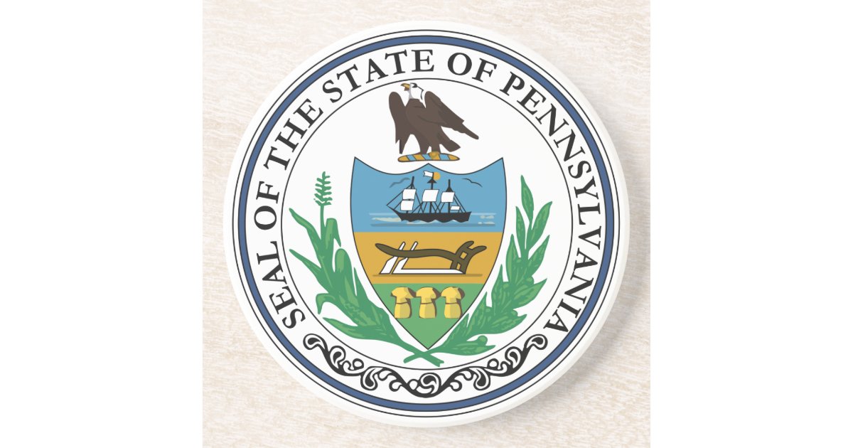 Pennsylvania State Seal Coaster | Zazzle