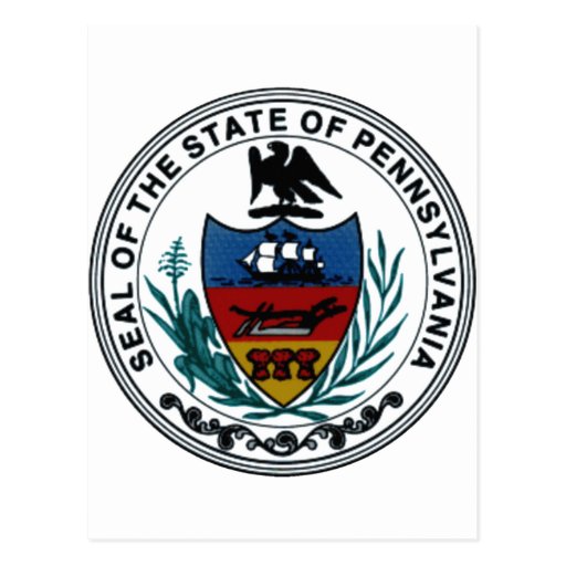 Pennsylvania State Seal Postcard | Zazzle