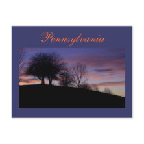 Pennsylvania Sunset Postcard