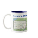 Pennsylvania Symbols & Map mugs by archemedes Pennsylvania Symbols & Map mugs