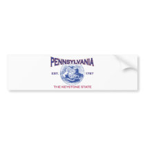 PENNSYLVANIA The Keystone State Bumper Sticker