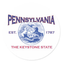 PENNSYLVANIA The Keystone State Sticker