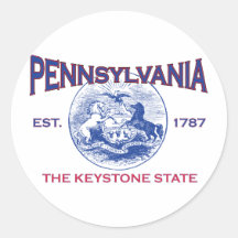 PENNSYLVANIA The Keystone State Sticker