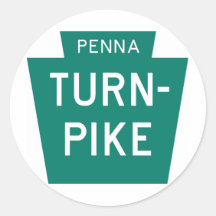 Pennsylvania Turnpike Round Sticker