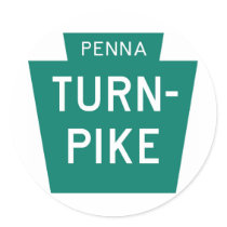 Pennsylvania Turnpike Round Sticker