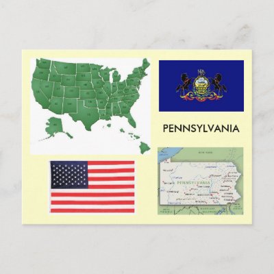 United States Map Pennsylvania