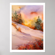 Pennsylvania Winter Sunrise Poster Print